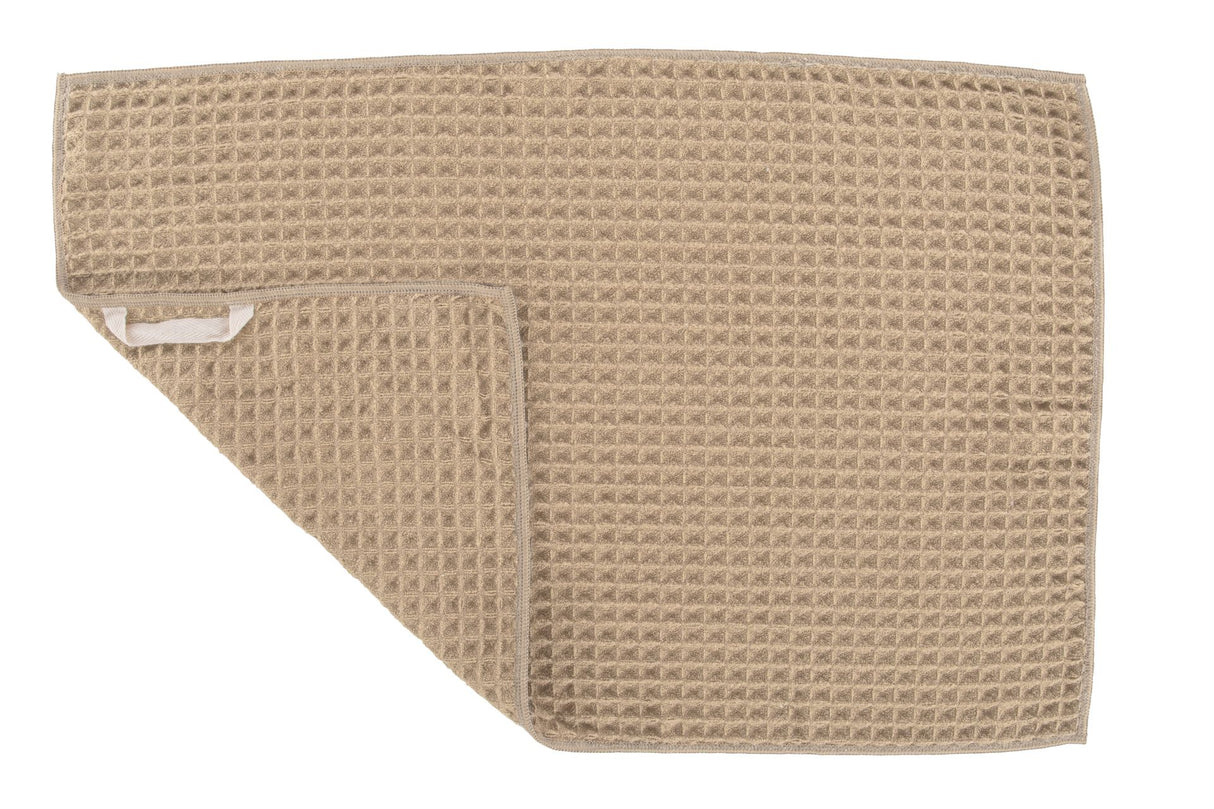 KEUKENHANDDOEK ESSENTIALS WAFFLE (SET/2) - ZAND