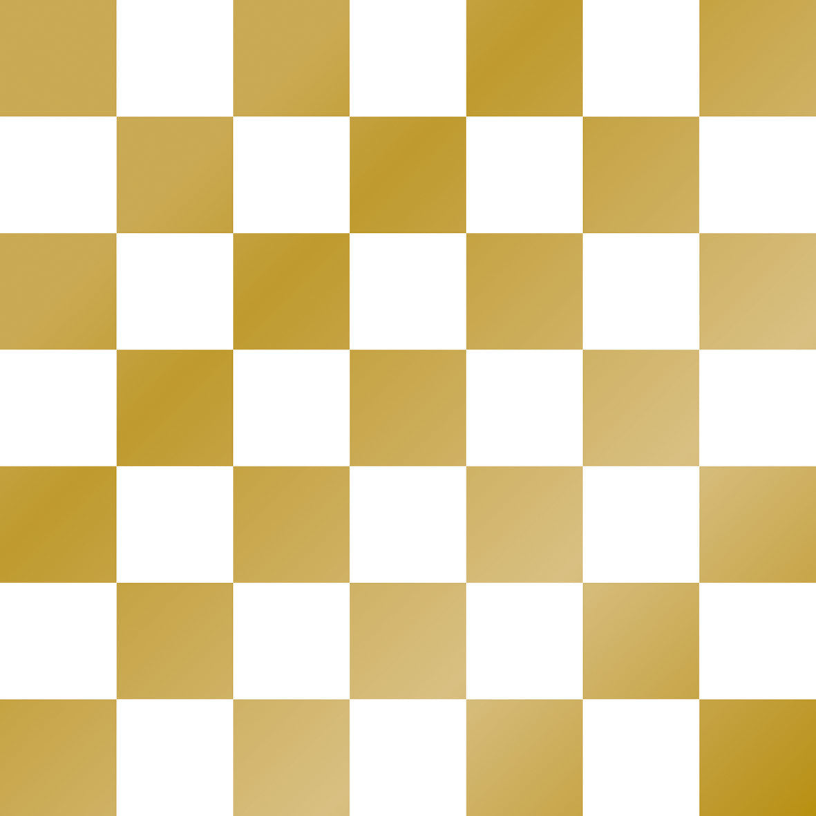 SERVETTEN - SCHAAKBORD GOUD/WIT