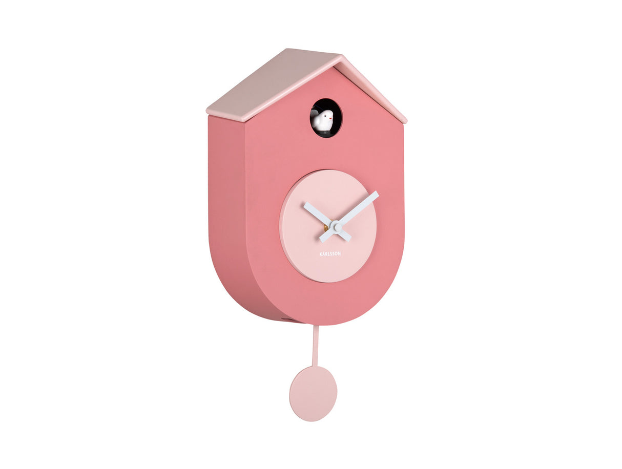 GRATO CUCKOO WANDKLOK - TAN ROSE & SOFT PINK