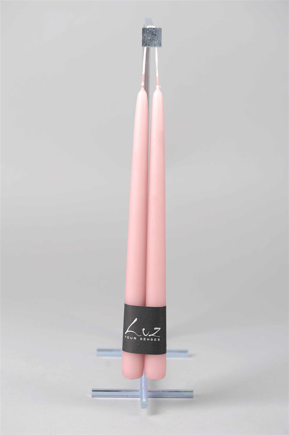 SET TAPER CANDLES 30 CM - TAUPE ROSE