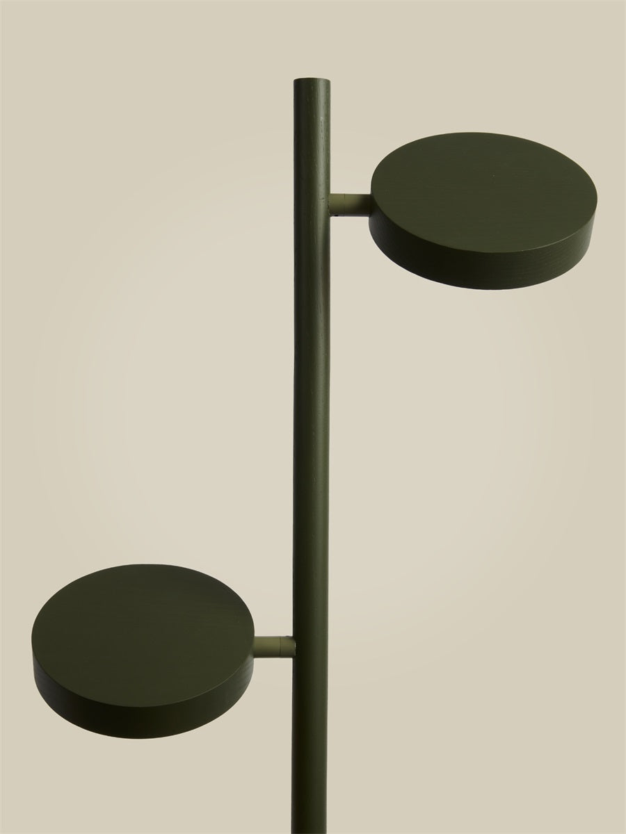 OKINAWA STAANDE LAMP - 2 SHADES - ASH GREEN
