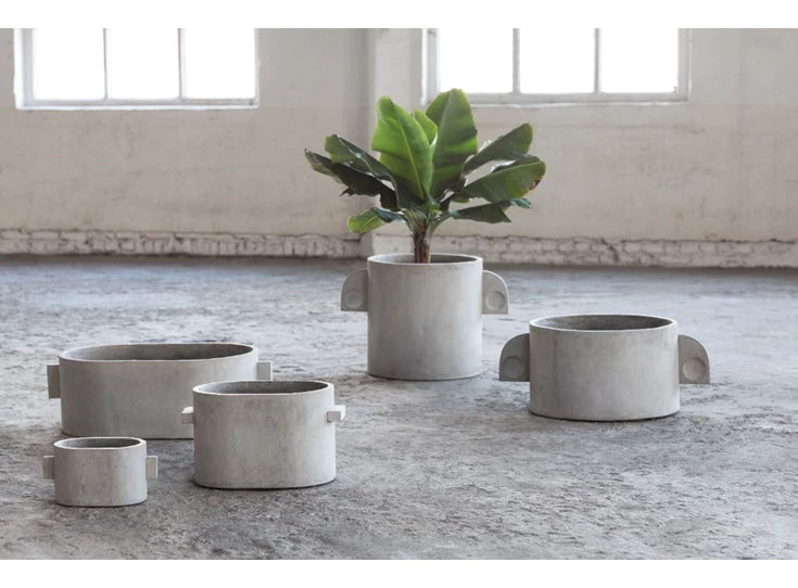 PLANTENPOT OVAAL BETON - SMALL
