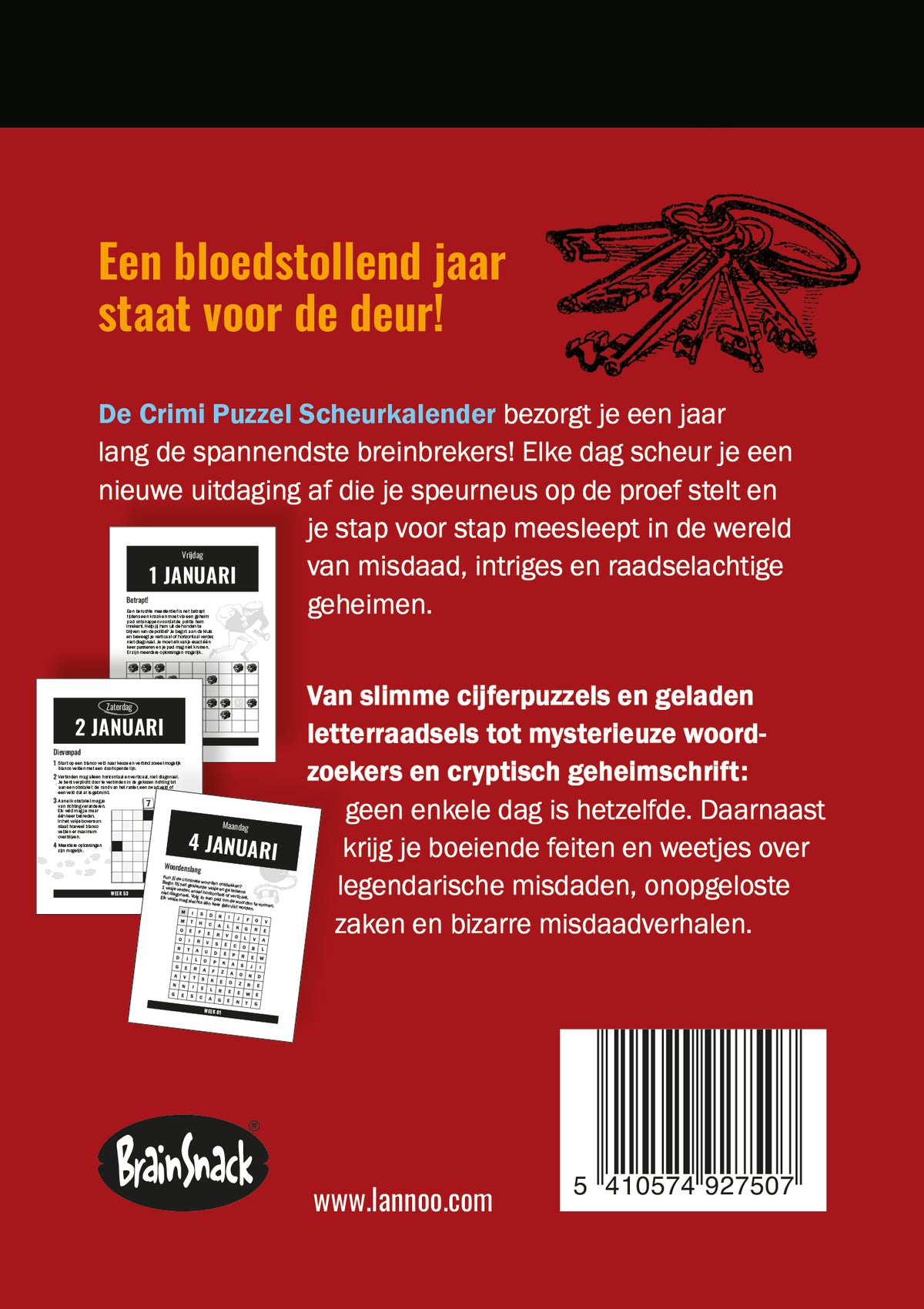 DE CRIMI PUZZEL SCHEURKALENDER 2027