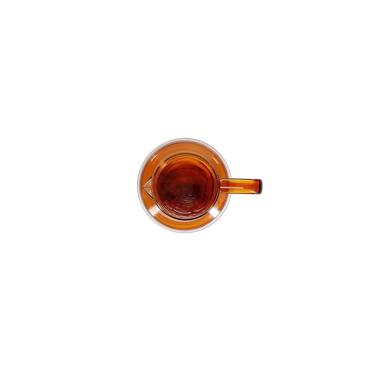 LIV THEEPOT MET GLAZEN FILTER - AMBER