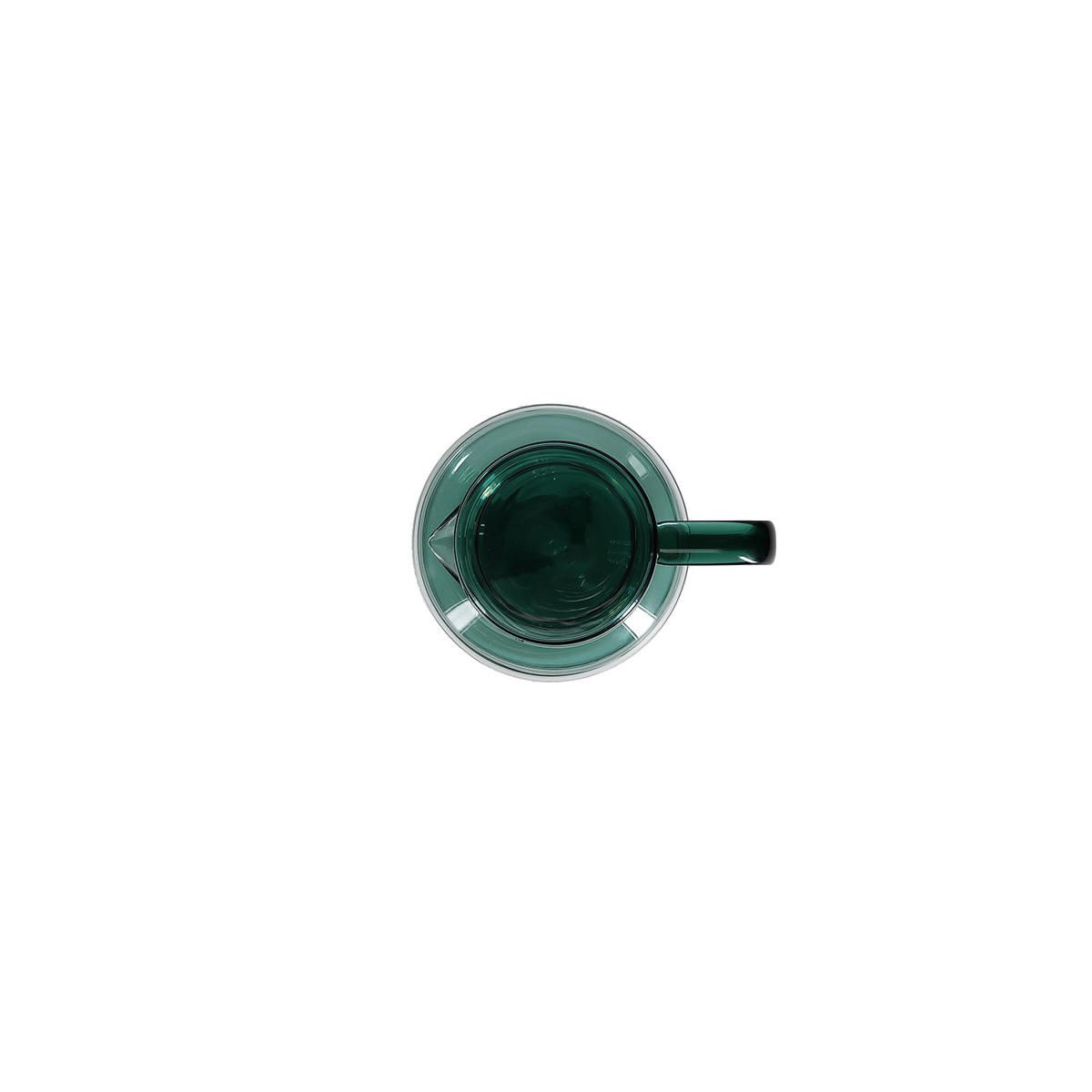 LIV THEEPOT MET GLAZEN FILTER - GROEN