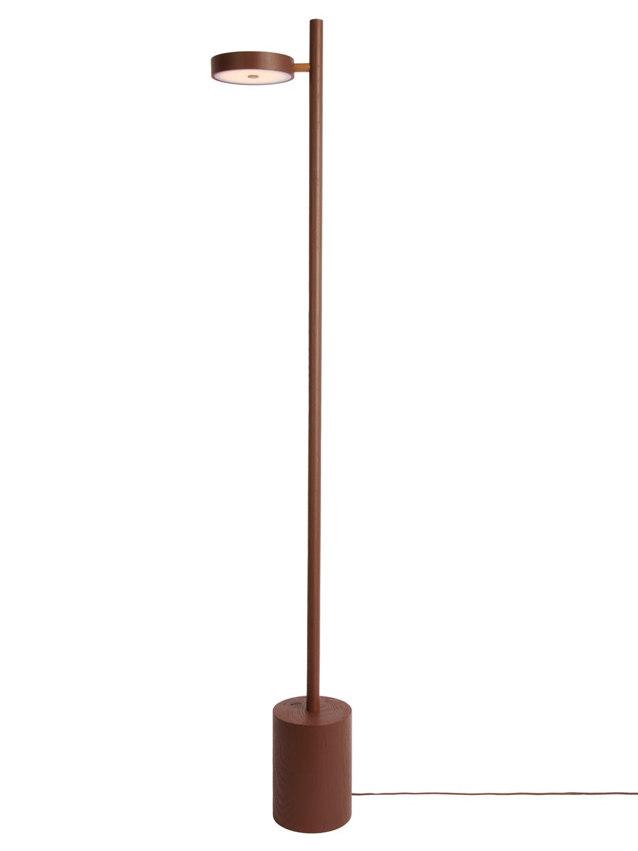 OKINAWA STAANDE LAMP - 1 SHADE - ASH TERRA BROWN