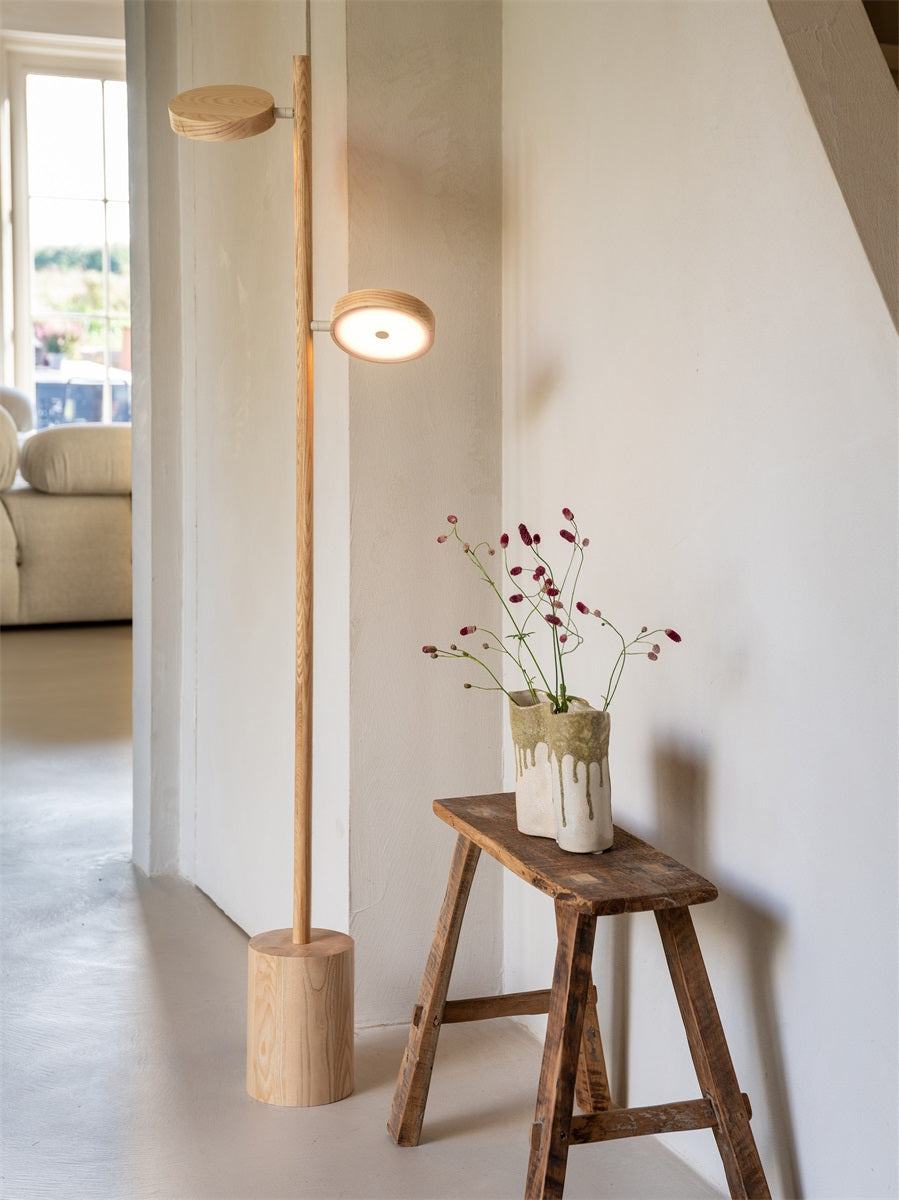 OKINAWA STAANDE LAMP - 2 SHADES - ASH NATURAL