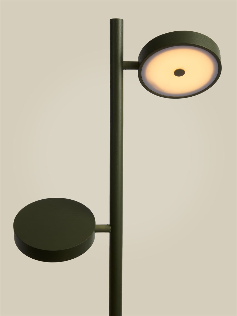 OKINAWA STAANDE LAMP - 2 SHADES - ASH GREEN