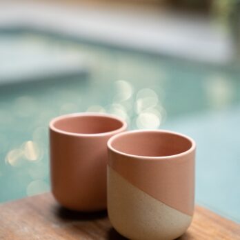 SET ReClay Coffee mugs - PEACH