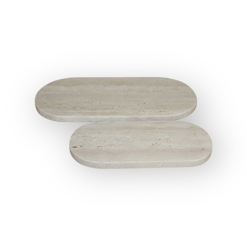BEIGE TRAVERTINE SCHAAL