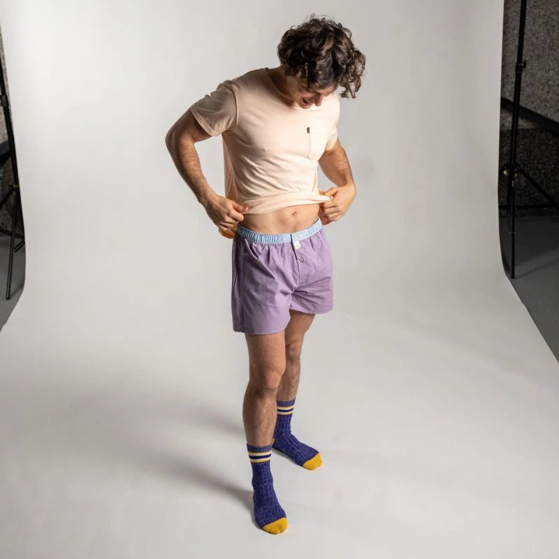 BOXERSHORT PURPLE SQUARE
