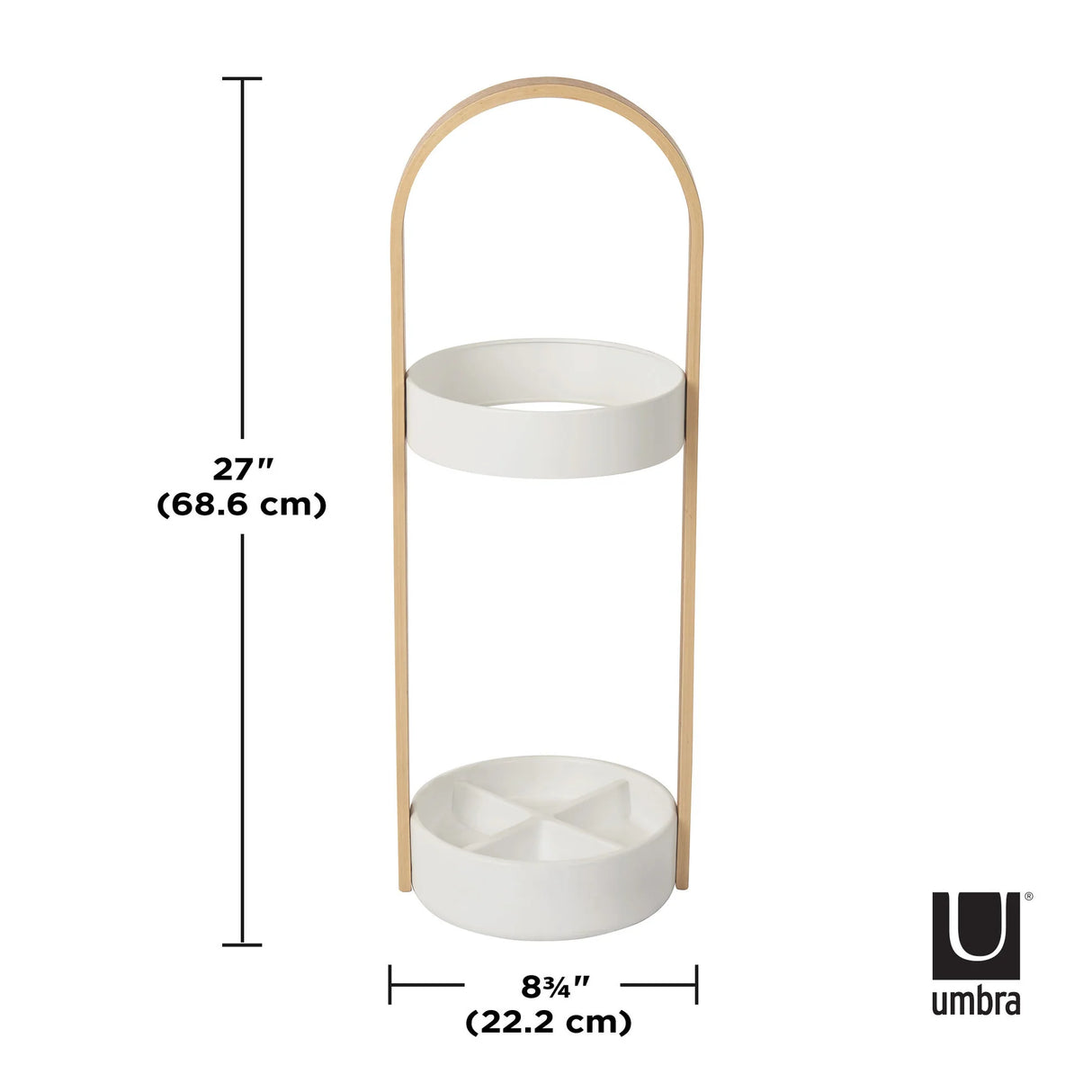 HUB UMBRELLA STAND WIT/NATUREL