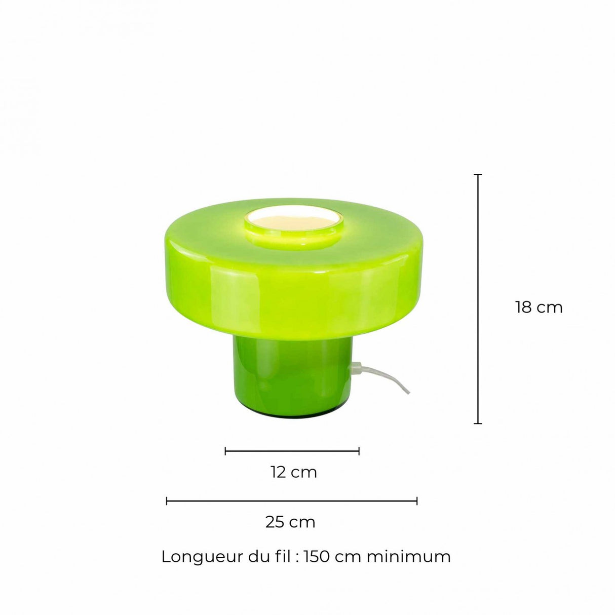 FOZA TAFELLAMP KLEIN - BRIGHT GREEN