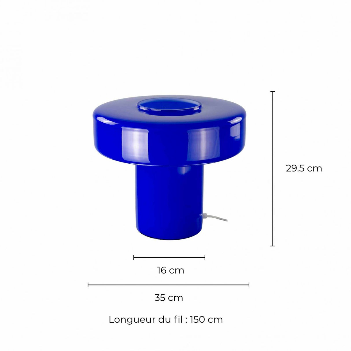 FOZA TAFELLAMP GROOT - BLUE