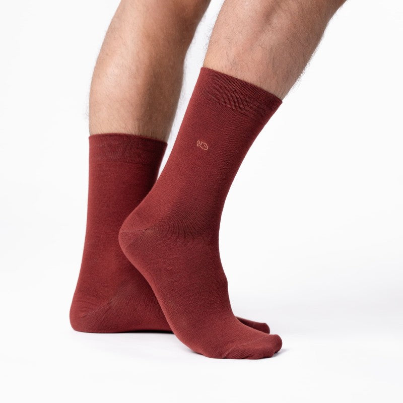SOKKEN EFFEN BAMBOO - BURGUNDY