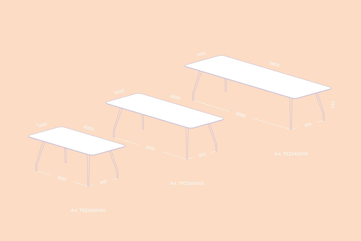 RIZZ TAFEL MET FENIX BLAD