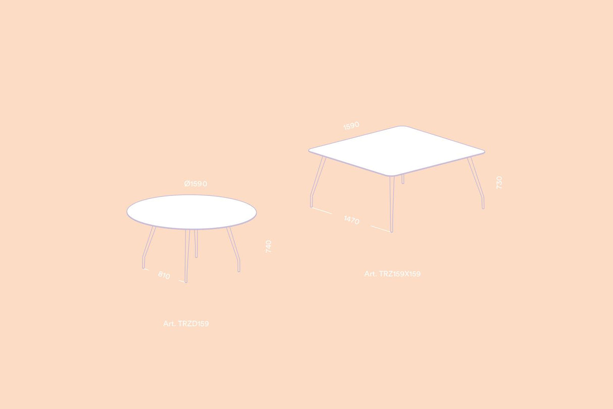 RIZZ TAFEL MET FENIX BLAD