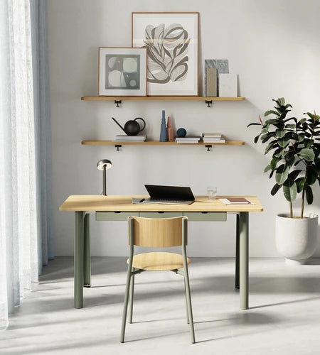 NEW MODERN DESK - EUCALYPTUS GREY