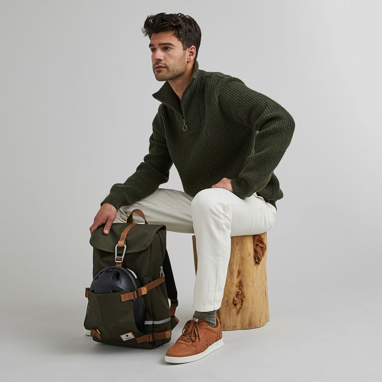 FAGUO RUGZAK BAG - KAKI GROEN