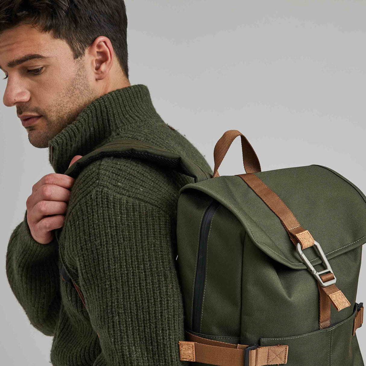 FAGUO RUGZAK BAG - KAKI GROEN