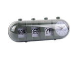 RETRO TUBE ALARM CLOCK  + CALENDER FLIP - GROEN