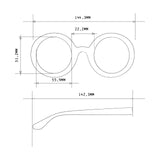 ZONNEBRIL MONICA - ZWART