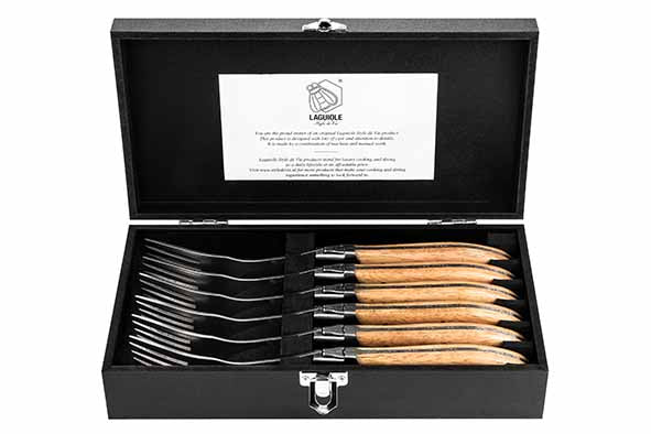 LUXURY LINE - SET VAN 6 VORKEN - STONEWASH