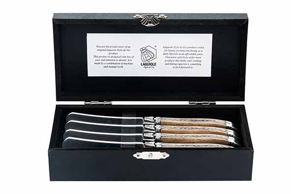 LUXURY LINE - SET VAN 4 BOTERMESSEN - STONEWASH