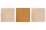 SET VAN 3 VAATDOEKEN - AMBER GOLD