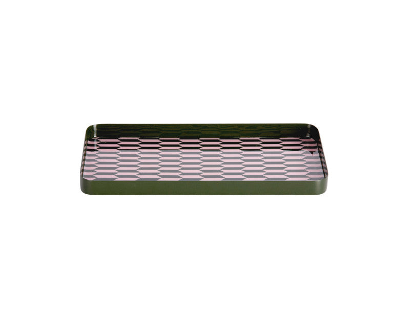 TRAY SALERNO - ALPINE GREEN/ SOFT PINK