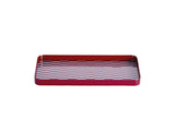 TRAY SALERNO - BURGUNDY / SOFT BLUE