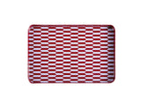 TRAY SALERNO - BURGUNDY / SOFT BLUE