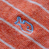 SOKKEN FIJNE STREPEN - ORANJE/BEIGE