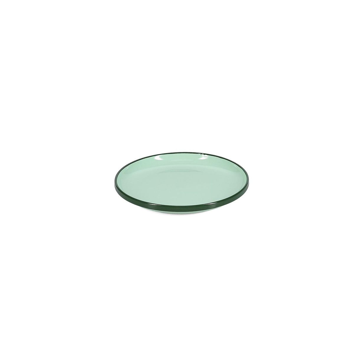 PLAT BORD 18 CM - DUO GROEN