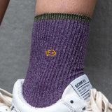 VROUWENSOKKEN - VINTAGE GLITTER PURPLE
