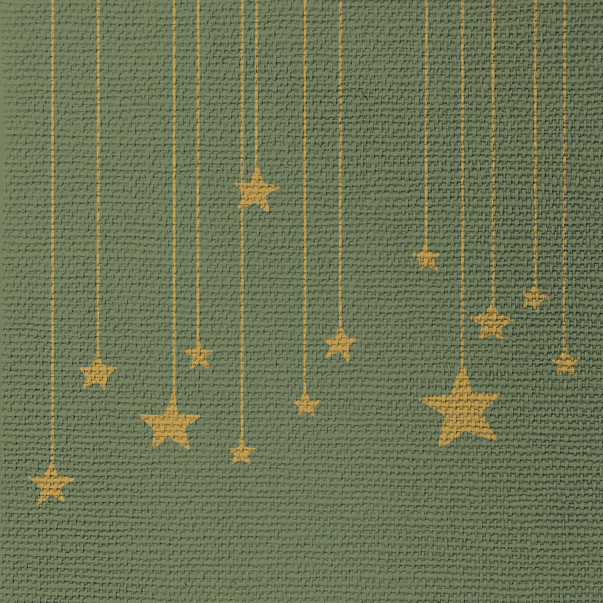 SERVETTEN - STARS ON CANVAS / GREEN