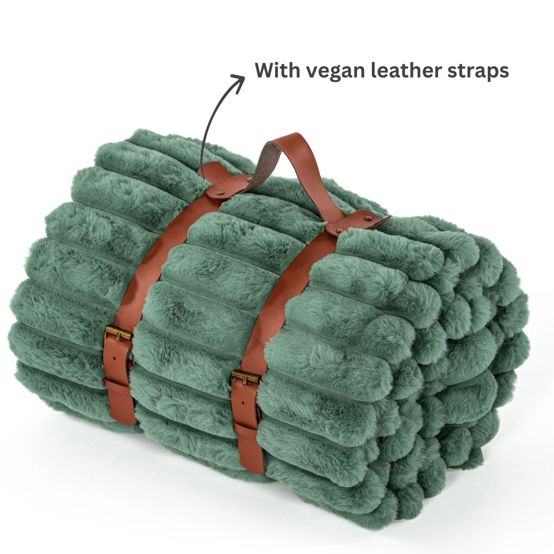 PLAID RABBIT STRIPE - GREEN SAGE