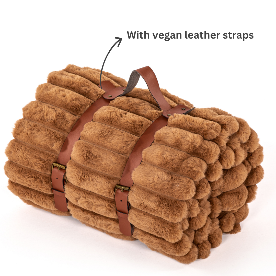 PLAID RABBIT STRIPE - INDIAN TAN