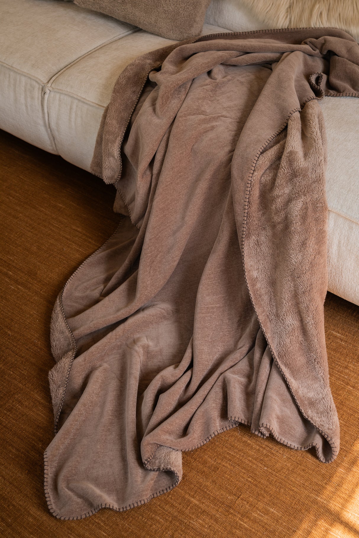 PLAID TOMO - TAUPE