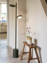 OKINAWA STAANDE LAMP - 2 SHADES - ASH GREEN