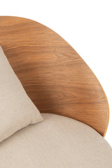 COSY LOUNGESTOEL - NATURAL/BEIGE