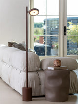OKINAWA STAANDE LAMP - 1 SHADE - ASH TERRA BROWN