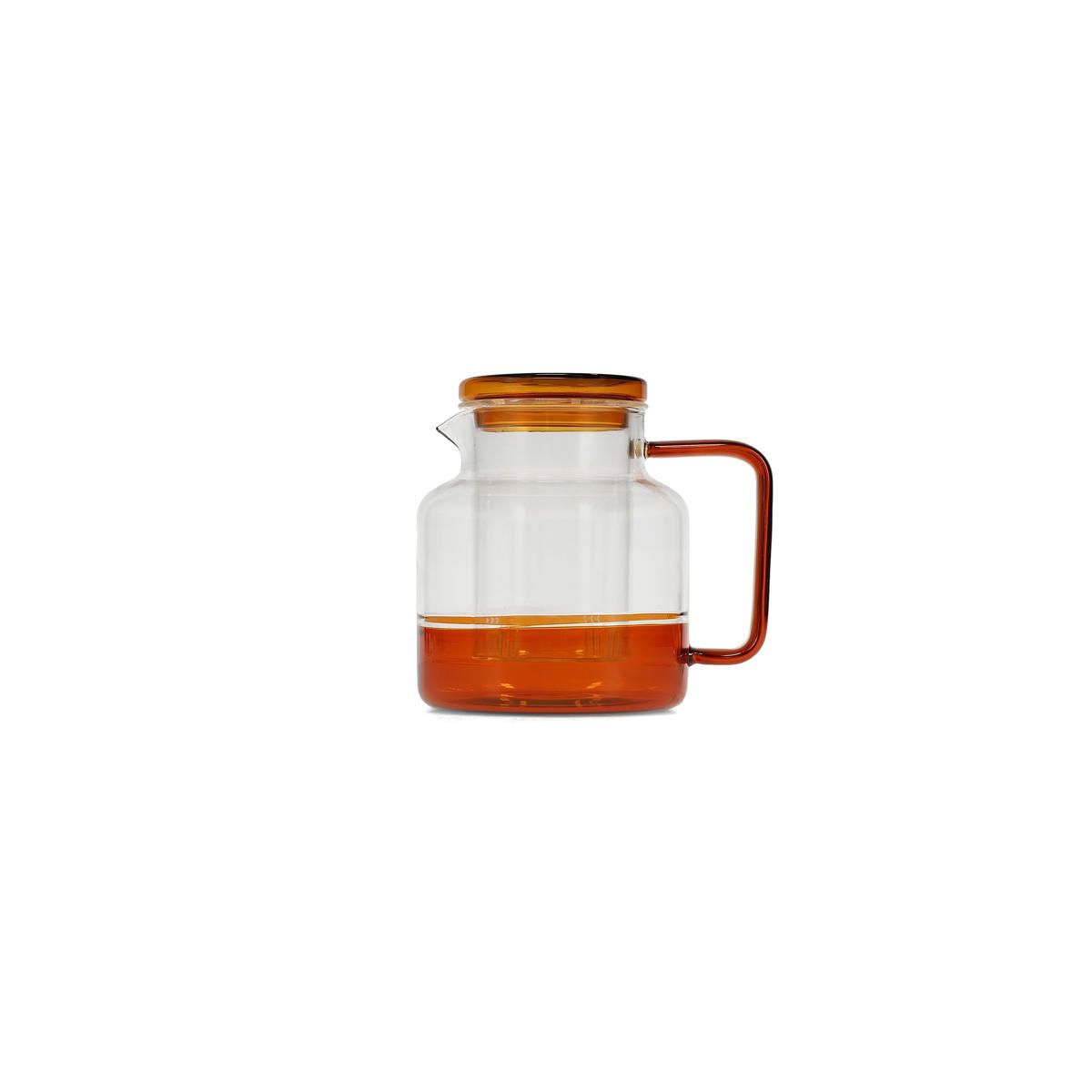 LIV THEEPOT MET GLAZEN FILTER - AMBER
