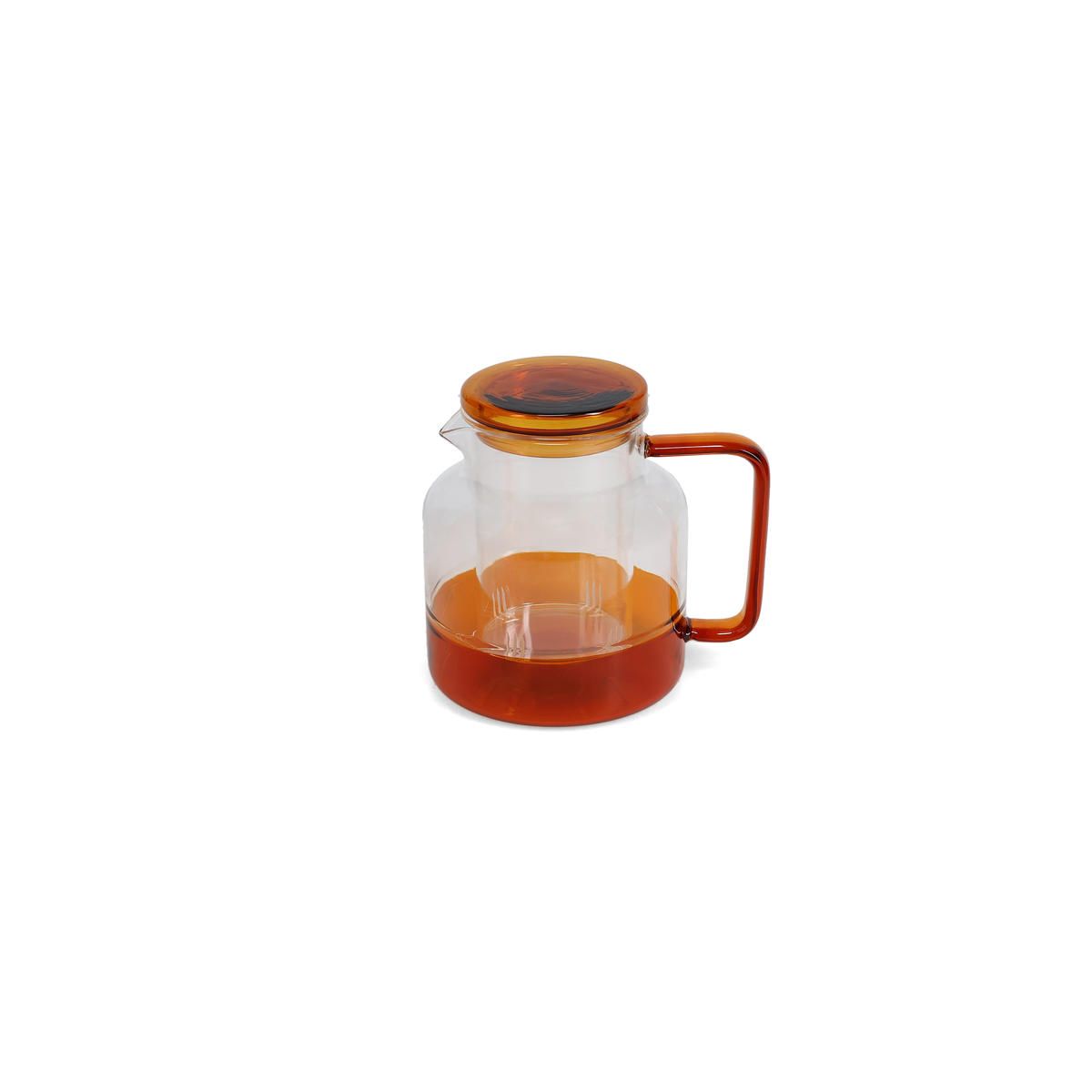 LIV THEEPOT MET GLAZEN FILTER - AMBER