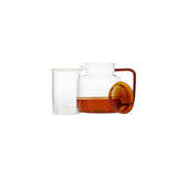 LIV THEEPOT MET GLAZEN FILTER - AMBER