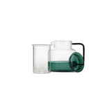 LIV THEEPOT MET GLAZEN FILTER - GROEN