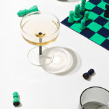 FIZZ SET VAN 2 CHAMPAGNE COUPES - GRIJS