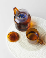 LIV THEEPOT MET GLAZEN FILTER - AMBER