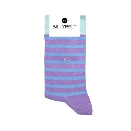 SOKKEN WIDE STRIPES - VIOLET