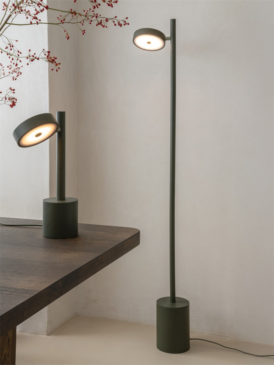 OKINAWA STAANDE LAMP - 1 SHADE - ASH GREEN